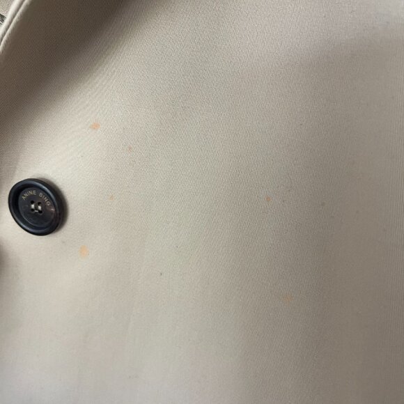 Anine Bing Randy Oversized Trench Coat in Beige Size Medium with Marker Spots - Picture 6 of 16